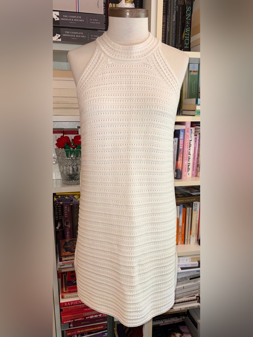 Gap Knit Crochet Sleeveless Dress